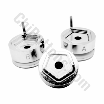 Mould - 58x60mm Pentagon Interchangeable Die Moulds for Button Maker-B400